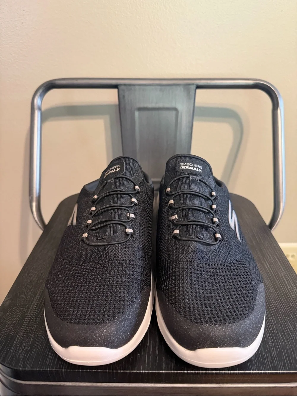 Skechers GOwalk Goga Mat Mule Sneakers Black Women's 10